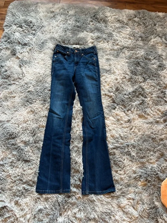 Ariat Women's Dark Indigo Flare Jeans - Picture 1 of 5